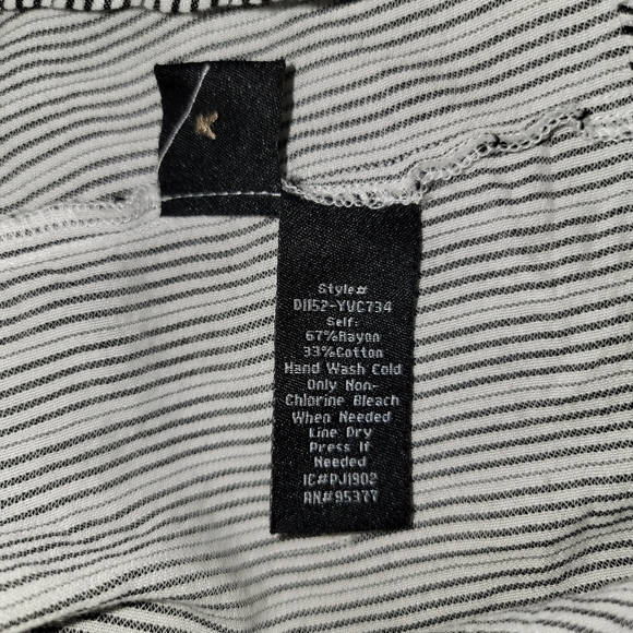 Sanctuary Striped Black and White Button Down Ellis Shirt Dress, Size M - Picture 10 of 12